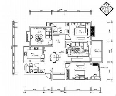 [无锡]现代中式风格三居室装修图（含效果）-1