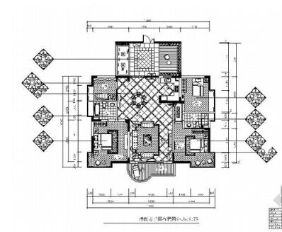 [深圳]四室两厅样板房室内装修图-1