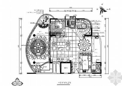 特色花园豪华双层别墅室内装修图-1