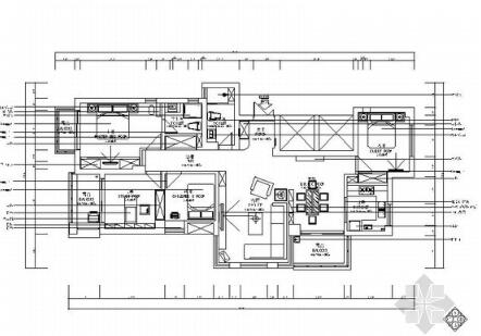 现代装饰四居室装修设计图-1