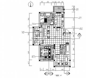 [学生作品]中式四居室装修图-1