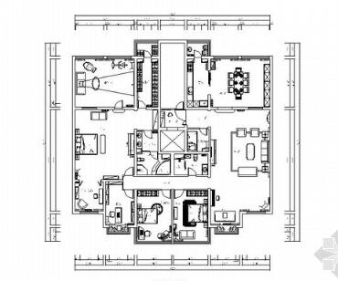 [北京]海淀某奢华简欧大户型全套施工图-1