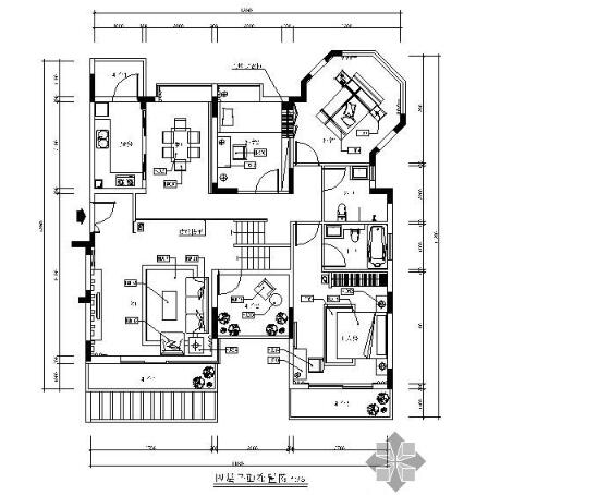 [深圳]现代风格样板房施工图（含效果）-1