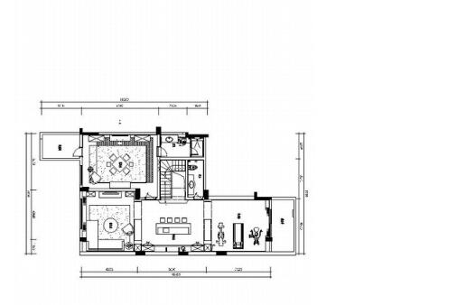 [杭州]某现代风格跃层样板房装修施工图（含实景）-1