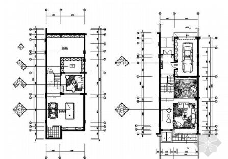 [上海]某新古典欧式三层别墅样板间室内施工图（含效果）-1