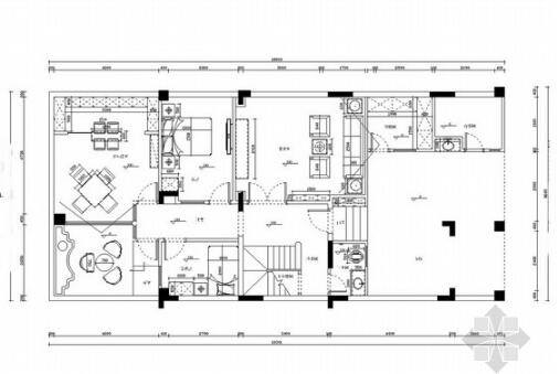 [重庆]原创中式三层别墅室内装修CAD施工图含效果-1