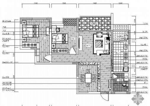日式风格两居室装修图-1