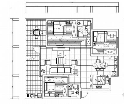 [江西]简约现代风格三居室样板间装修图（含效果及报价表...-1