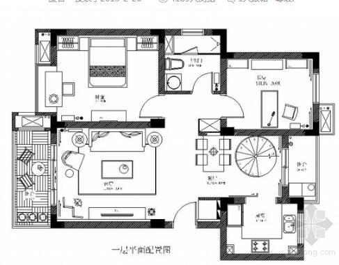 [徐州]国际花园小区两层别墅欧式风格装修图（含效果图）-1