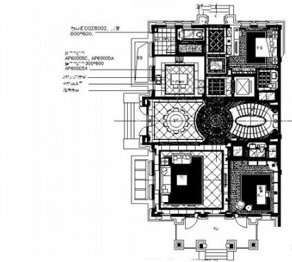 [浙江]豪华舒适两层别墅室内设计CAD施工图-1