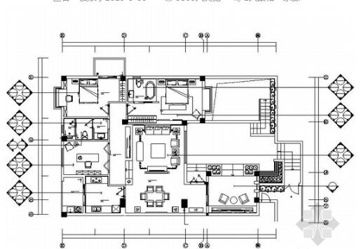 [厦门]新中式风格两居室样板房装修图（含效果图）-1