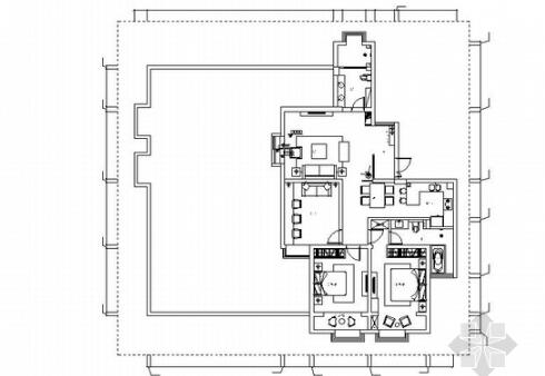 [安徽]现代风格149平米三居室室内装修图（含效果）-1