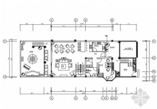 [雅安]现代新古典三层花园别墅样板间室内设计装修图（含...-1