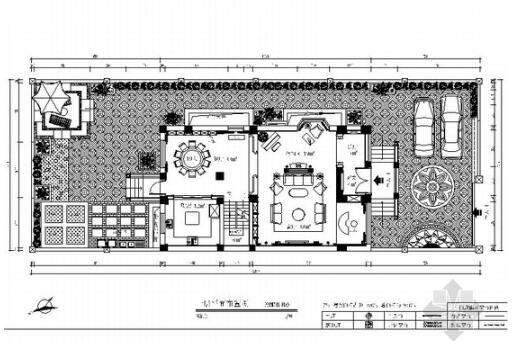 [云南]昆明欧式风格四层别墅装修CAD施工图（含效果图）-1