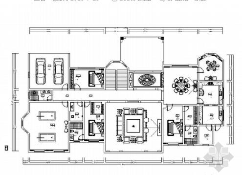豪华170万装修的三层欧式乡村风格别墅室内设计施工图（...-1