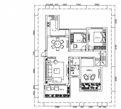 富丽豪华欧式风格两层小别墅室内设计装修施工图（含效...-1