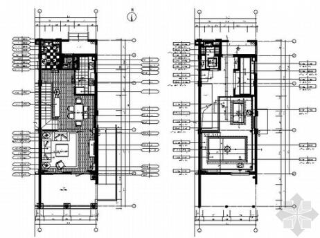 [福建]五星级酒店客房区简约现代风格三层小别墅装修室内...-1