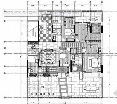 高级欧式风格六室两厅豪宅室内装修设计施工图-1