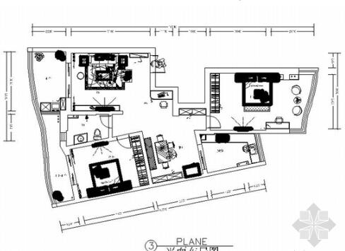 [湖北]135平现代简约风格三居室室内装修施工图-1