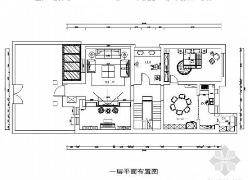 [原创]古典欧式风格三层别墅室内装修施工图（含高清效果...-1