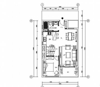 [上海]SOHO风格两层别墅样板房室内装修施工图（含高清效...-1