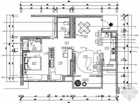 [成都]奢华现代风格明快样板间室内CAD施工图（含实景图...-1