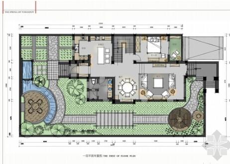 [江宁]法式贵族风情两层别墅室内CAD施工图（含实景图...-1
