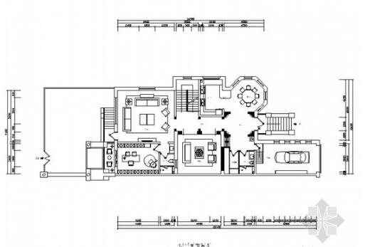 [河北]优雅现代风格两层联排别墅施工图（含效果图）-1