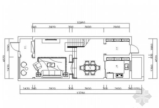 经典美式风情三层别墅样板间CAD装修施工图（含高清效果...-1