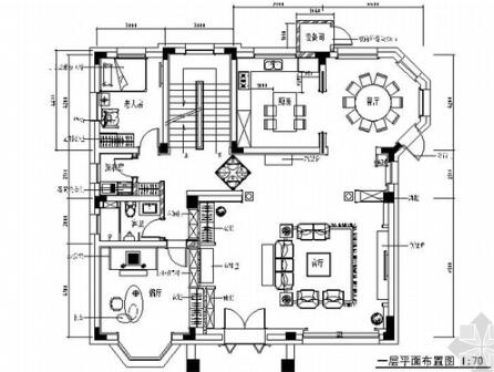 [原创]精品高级简欧风格两层别墅室内设计装修施工图（图...-1