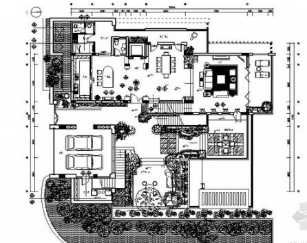 [广东]官宅双层别墅室内装饰设计CAD施工图-1