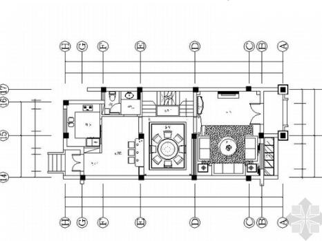 [宁波]简约温馨三层别墅室内设计CAD施工图-1
