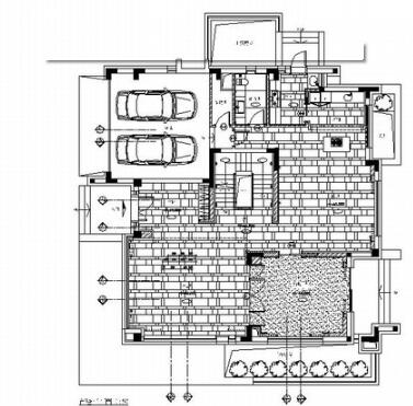 [上海]高档现代风格三层别墅住宅施工图（含实景图）-1