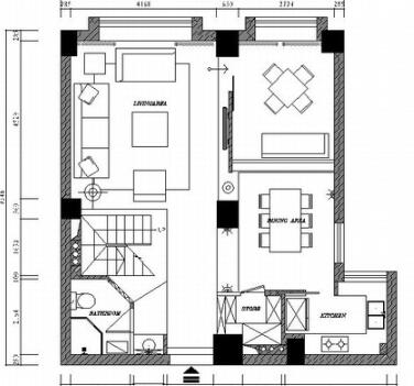 [温州]高档住宅小区现代跃层装修图（含实景）-1