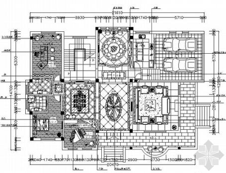 [昆明]欧式精装3层别墅室内设计施工图-1