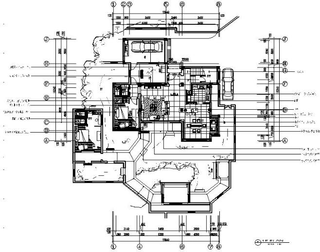 [苏州]国内前沿公司作品新中式复古别墅室内设计CAD图（...-1