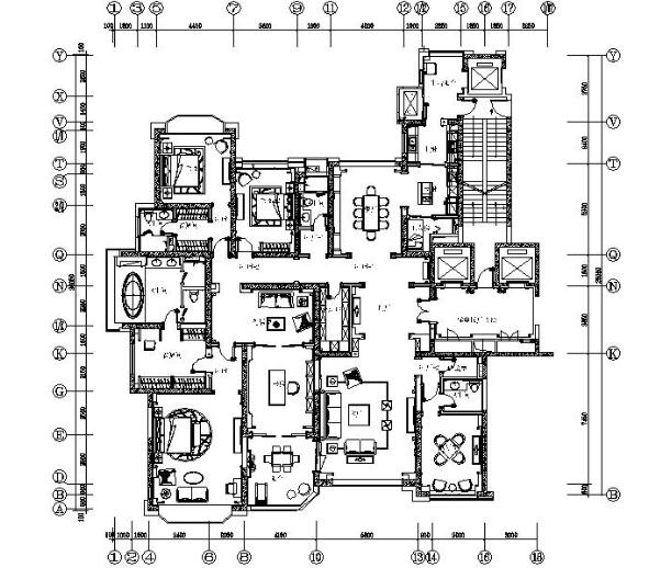 [太原]楼盘顶级豪华样板间室内设计施工图（含方案、效...-1