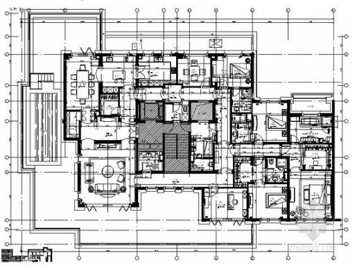 [上海]房地产集团旗下典雅现代风格大户型样板间装修施工...-1