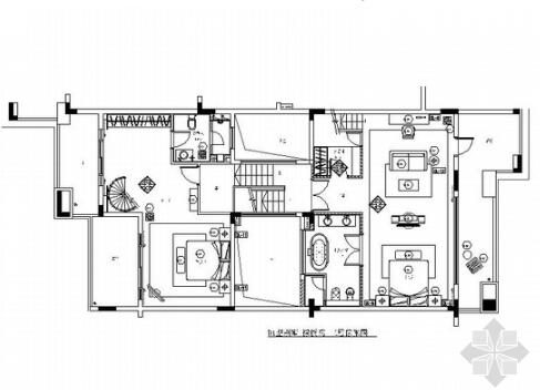 [深圳]3层大型豪华附带泳池型别墅室内设计施工图-1