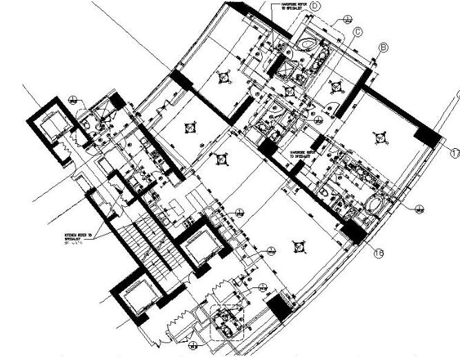 [北京]某温馨舒适高档公寓室内设计施工图-1