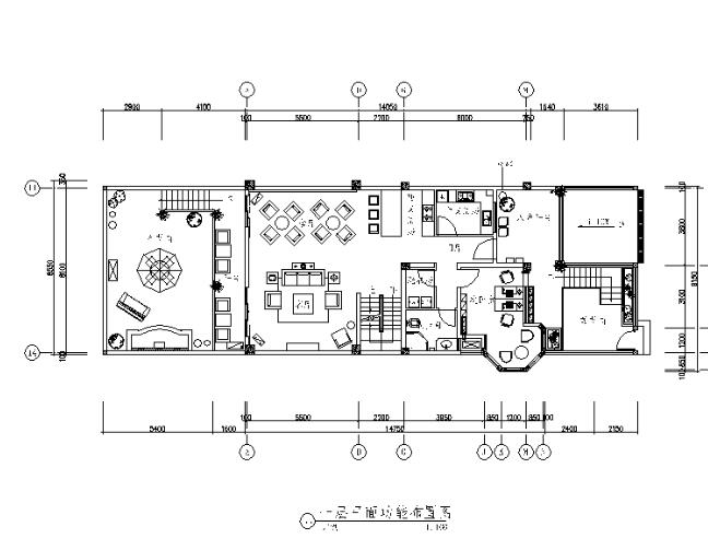 [四川]全套别墅样板房设计CAD施工图（含效果图、实景图...-1