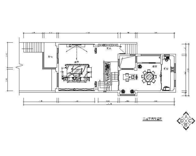 [湖南]联排别墅中式风格设计CAD施工图（含效果图）-1