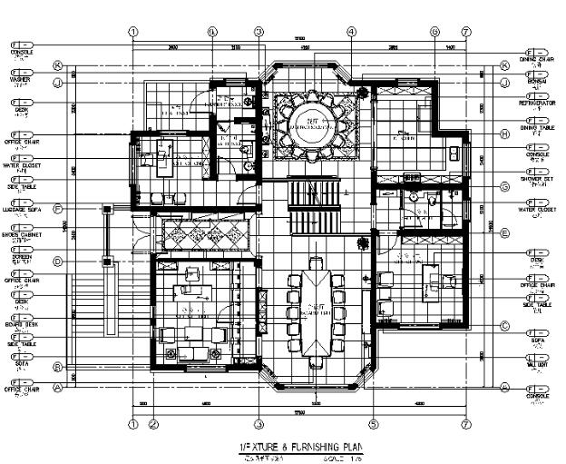 [安徽]现代别墅设计CAD施工图（含效果图）-1