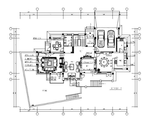 [浙江]欧式风格别墅样板房设计CAD施工图（含效果图）-1