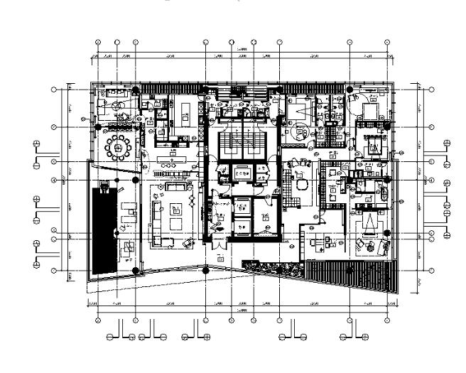 [广东]现代风格别墅大宅CAD施工图（含效果图）-1