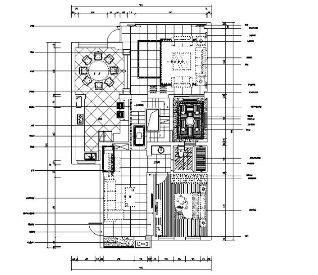 [江苏]现代简约风格联排别墅设计施工图（附效果图）-1