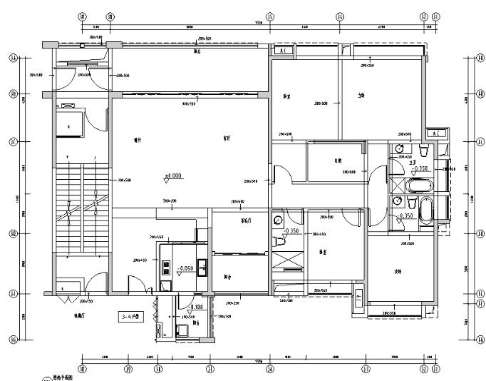 [东莞]鼎峰源著三期样板房施工图（附方案）-1