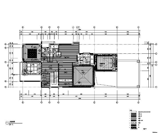 新华学府某别墅J1-2户型室内设计施工图-1