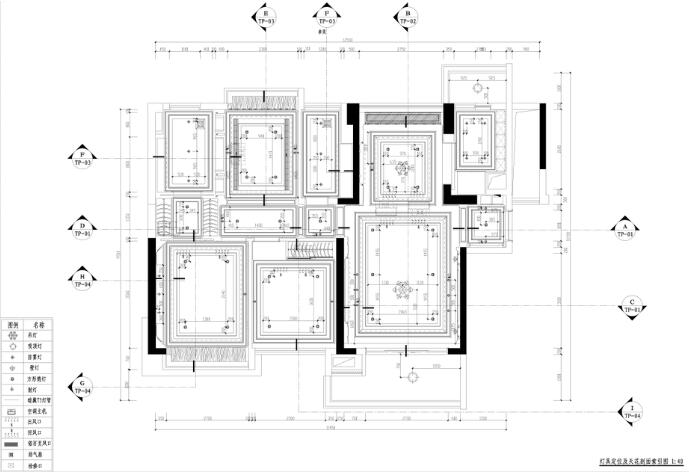 新中式-东部现代城样板房施工图（附效果图、模型）-1