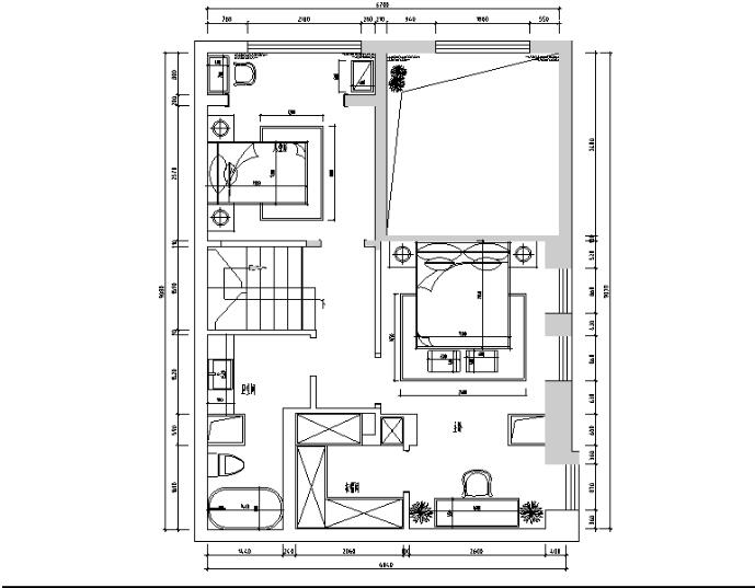 [内蒙古]加州风样板间设计施工图（附效果图）-1